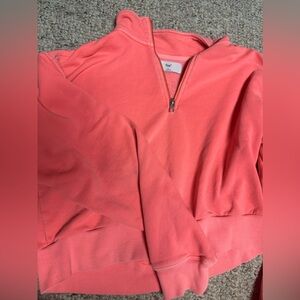 Aritzia 1/4 zip cropped sweatshirt